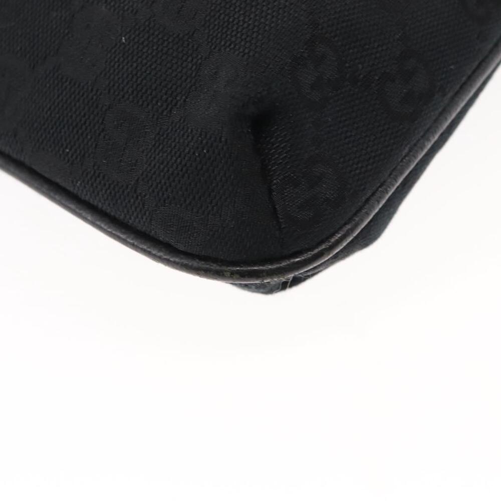 GUCCI GG Canvas Shoulder Bag Black Silver 122793 Auth 146012 - Picture 9 of 16